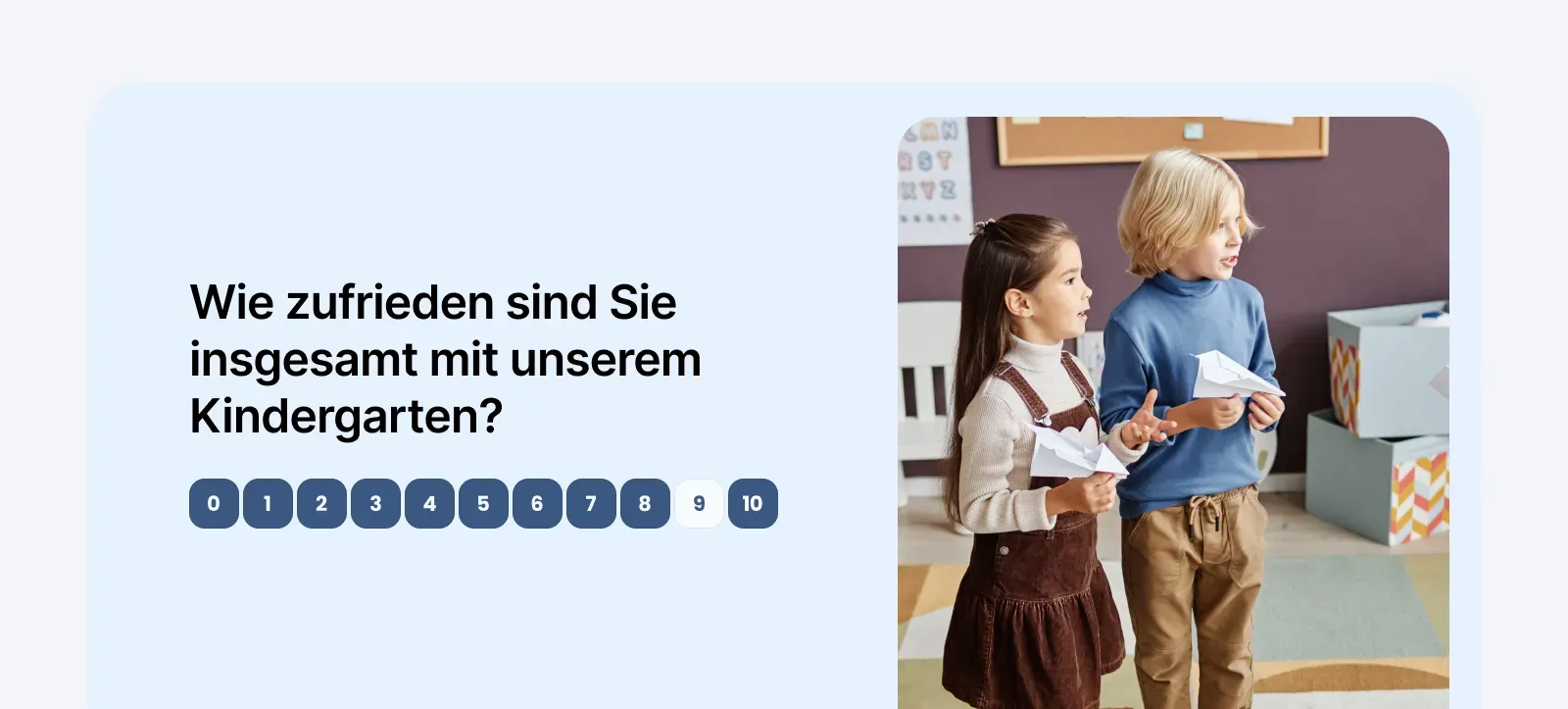 Kindergarten Umfrage